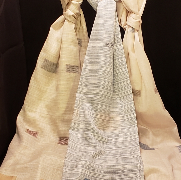 BLUE SCARF & PINK SCARF - Picture 2 of 3